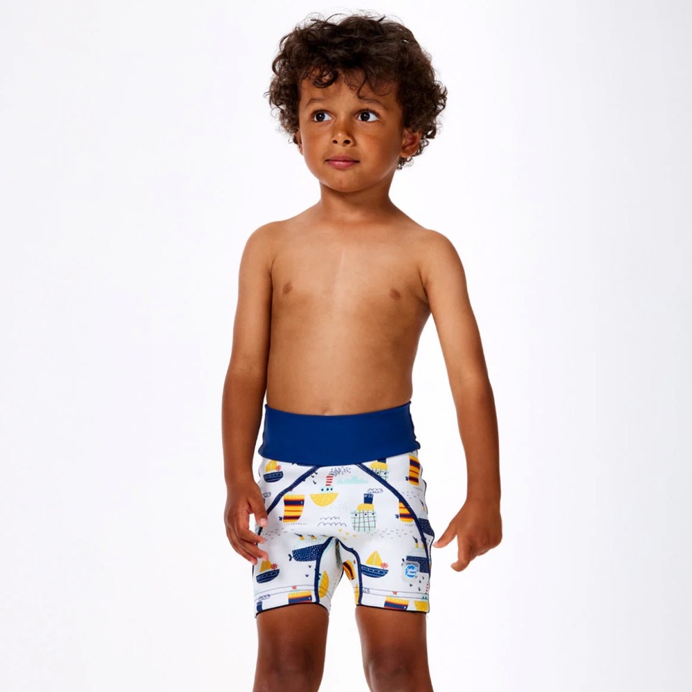 Splash About Boys Splash Jammers Neoprene Swim Shorts, Tug Boats - Size 3-4Y - Picture 4 of 16